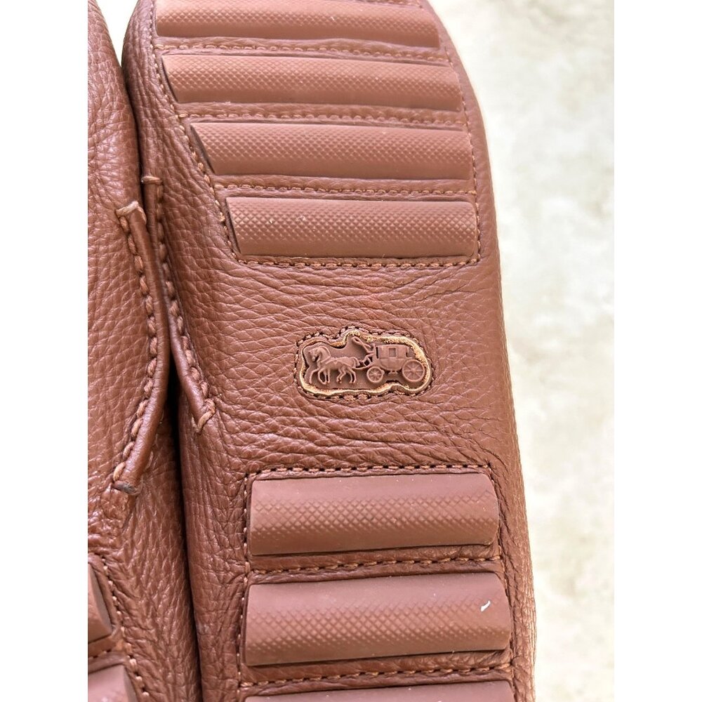 Coach Brown Leather Loafers for Women - Picture 4 of 12